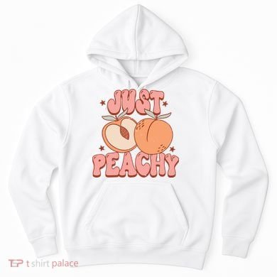 Just Peachy Retro 70s Georgia Peaches Summer Fruit Hoodie