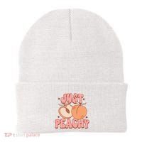 Just Peachy Retro 70s Georgia Peaches Summer Fruit Beanie thumb 0