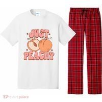 Just Peachy Retro 70s Georgia Peaches Summer Fruit Pajama Set thumb 0