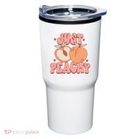 Just Peachy Retro 70s Georgia Peaches Summer Fruit Tumbler thumb 0