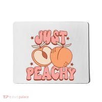 Just Peachy Retro 70s Georgia Peaches Summer Fruit Mousepad thumb 0
