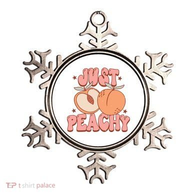 Just Peachy Retro 70s Georgia Peaches Summer Fruit Ornament