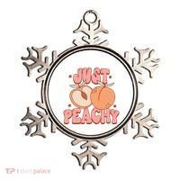 Just Peachy Retro 70s Georgia Peaches Summer Fruit Ornament thumb 0