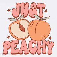 Just Peachy Retro 70s Georgia Peaches Summer Fruit Baby Bodysuit thumb 2
