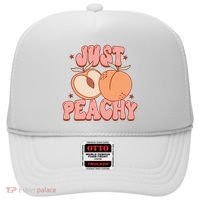Just Peachy Retro 70s Georgia Peaches Summer Fruit Hat thumb 0