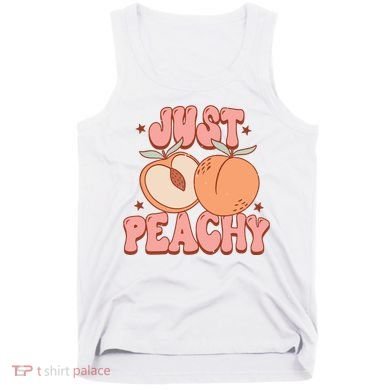 Just Peachy Retro 70s Georgia Peaches Summer Fruit Tank Top