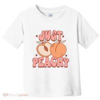 Just Peachy Retro 70s Georgia Peaches Summer Fruit Toddler T-Shirt thumb 0