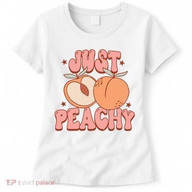 Just Peachy Retro 70s Georgia Peaches Summer Fruit Women's T-Shirt