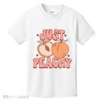 Just Peachy Retro 70s Georgia Peaches Summer Fruit Kids T-Shirt thumb 0
