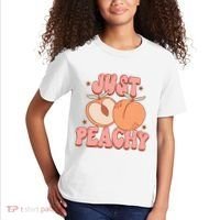 Just Peachy Retro 70s Georgia Peaches Summer Fruit Kids T-Shirt thumb 2