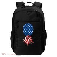 July Patriotic Red White Blue Upside Down Pineapple Swinger Backpack thumb 0