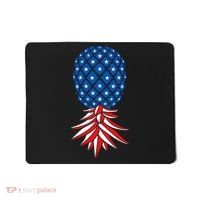 July Patriotic Red White Blue Upside Down Pineapple Swinger Mousepad thumb 0