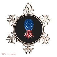 July Patriotic Red White Blue Upside Down Pineapple Swinger Ornament thumb 0
