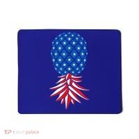 July Patriotic Red White Blue Upside Down Pineapple Swinger Mousepad thumb 0