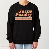 Just Peachy Retro 70s Georgia Peaches Summer Fruit Women's Sweatshirt thumb 0