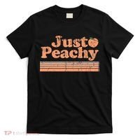 Just Peachy Retro 70s Georgia Peaches Summer Fruit T-Shirt thumb 0