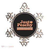 Just Peachy Retro 70s Georgia Peaches Summer Fruit Ornament thumb 0