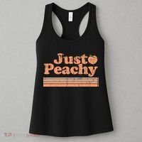 Just Peachy Retro 70s Georgia Peaches Summer Fruit Women's Tank Top thumb 3