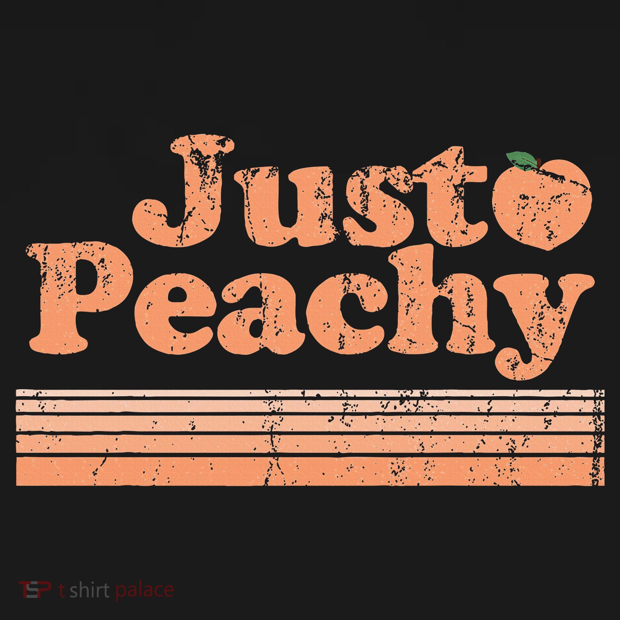 Just Peachy Retro 70s Georgia Peaches Summer Fruit Baby Bodysuit