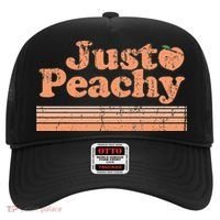 Just Peachy Retro 70s Georgia Peaches Summer Fruit Hat thumb 0