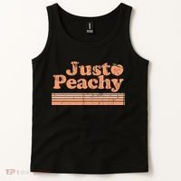Just Peachy Retro 70s Georgia Peaches Summer Fruit Tank Top thumb 2