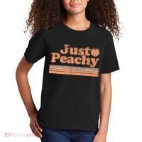 Just Peachy Retro 70s Georgia Peaches Summer Fruit Kids T-Shirt thumb 2