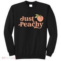 Just Peachy Retro 70s Georgia Peaches Summer Fruit Sweatshirt thumb 0