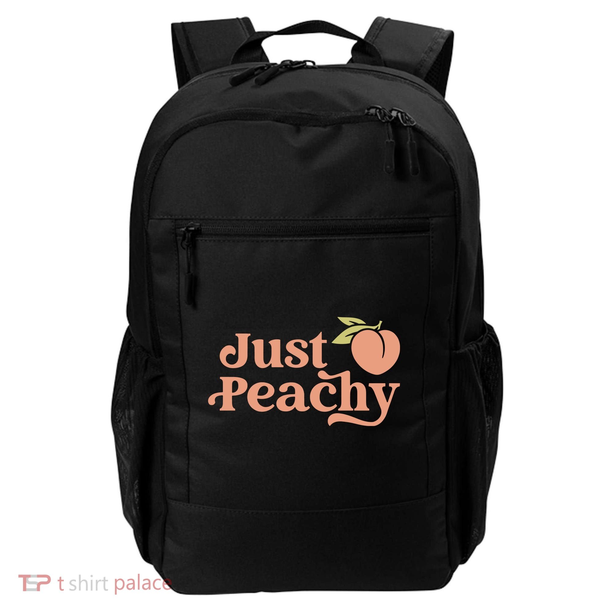 Just Peachy Retro 70s Georgia Peaches Summer Fruit Backpack