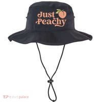 Just Peachy Retro 70s Georgia Peaches Summer Fruit Bucket Hat thumb 0