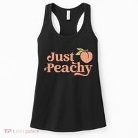 Just Peachy Retro 70s Georgia Peaches Summer Fruit Women's Tank Top thumb 0