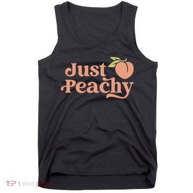 Just Peachy Retro 70s Georgia Peaches Summer Fruit Tank Top