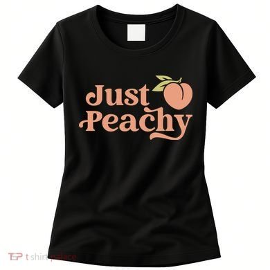 Just Peachy Retro 70s Georgia Peaches Summer Fruit Women's T-Shirt