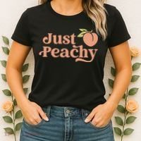 Just Peachy Retro 70s Georgia Peaches Summer Fruit Women's T-Shirt thumb 2