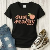 Just Peachy Retro 70s Georgia Peaches Summer Fruit Women's T-Shirt thumb 3