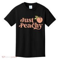 Just Peachy Retro 70s Georgia Peaches Summer Fruit Kids T-Shirt thumb 0