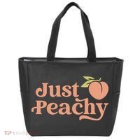 Just Peachy Retro 70s Georgia Peaches Summer Fruit Tote Bag thumb 0