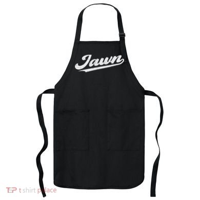 Jawn Philadelphia Retro Throwback Script Funny Slang Apron