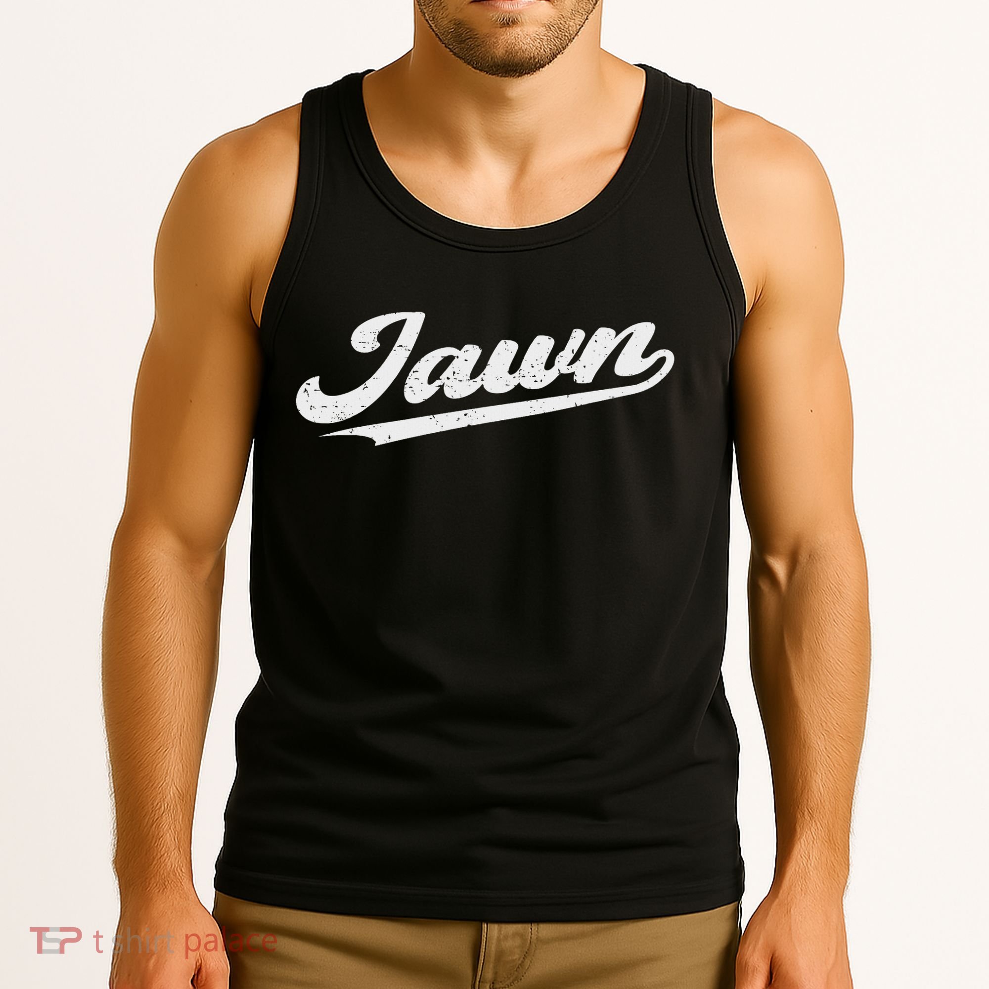 Jawn Philadelphia Retro Throwback Script Funny Slang Tank Top