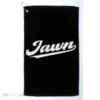 Jawn Philadelphia Retro Throwback Script Funny Slang Golf Towel thumb 0