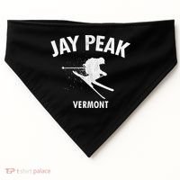 Jay Peak Skiing Gift Vermont Ski Cool Gift USA-Made Doggie Bandana thumb 0