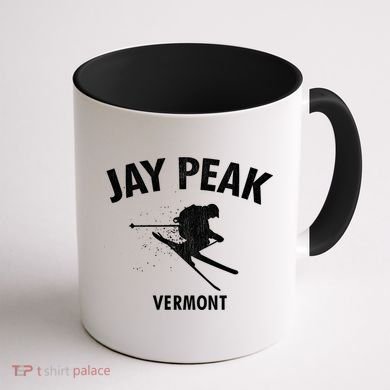 Jay Peak Skiing Gift Vermont Ski Cool Gift Coffee Mug back