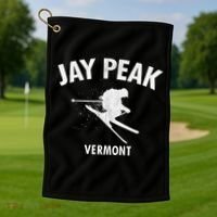 Jay Peak Skiing Gift Vermont Ski Cool Gift Golf Towel thumb 1