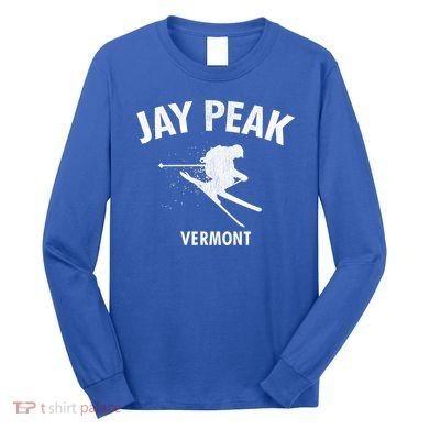 Jay Peak Skiing Gift Vermont Ski Cool Gift Long Sleeve Shirt