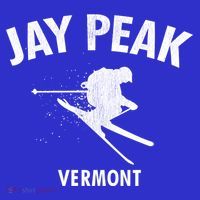 Jay Peak Skiing Gift Vermont Ski Cool Gift Button thumb 1