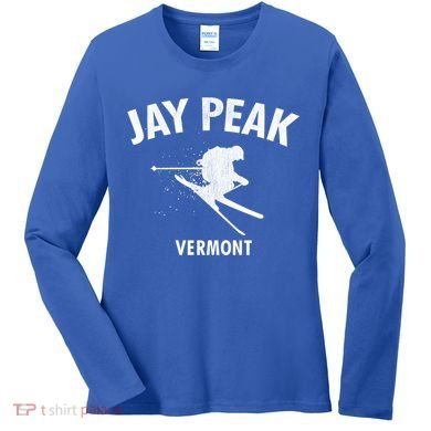 Jay Peak Skiing Gift Vermont Ski Cool Gift Women's Long Sleeve Shirt
