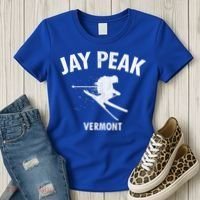 Jay Peak Skiing Gift Vermont Ski Cool Gift Women's T-Shirt thumb 3