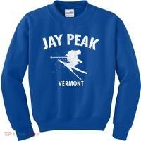 Jay Peak Skiing Gift Vermont Ski Cool Gift Kids Sweatshirt thumb 0
