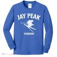 Jay Peak Skiing Gift Vermont Ski Cool Gift Kids Long Sleeve Shirt thumb 0