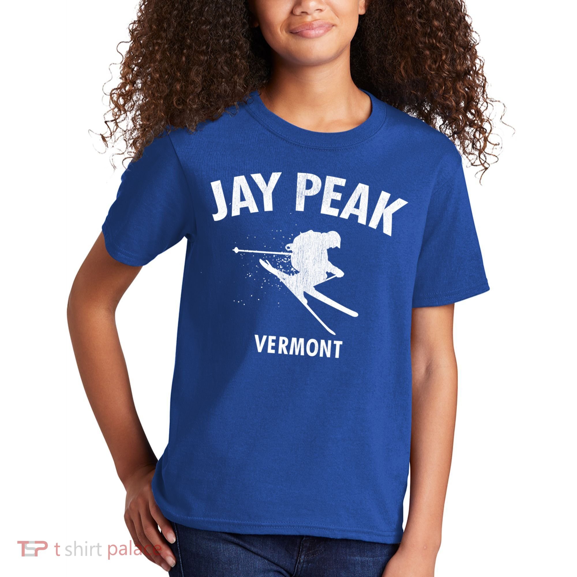 Jay Peak Skiing Gift Vermont Ski Cool Gift Kids T-Shirt