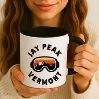 Jay Peak Skiing Ski Snowboarding In Vermont New England Cute Gift Coffee Mug thumb 3